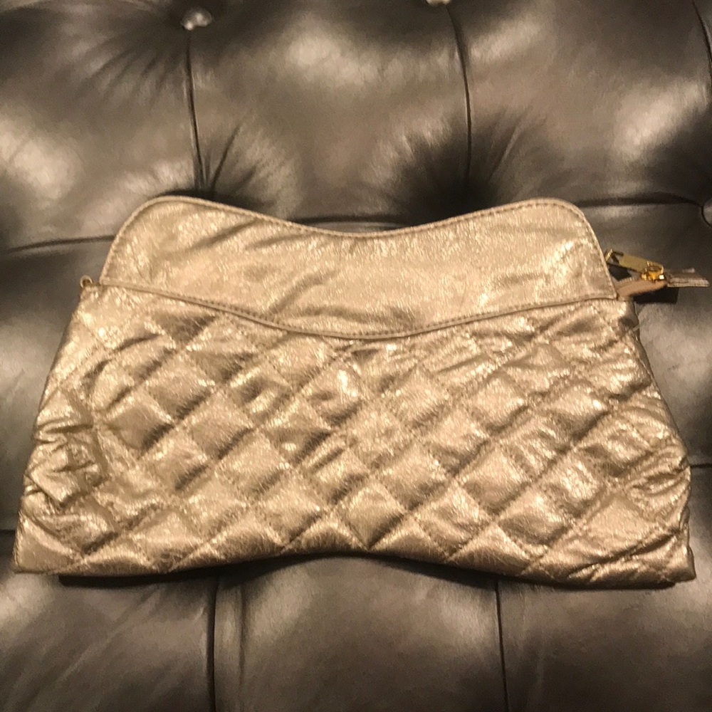 Gold Bebe Clutch